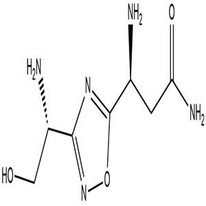 (S)-3-amino-3-(3-((R)-1-amino-2-hydroxyethyl)-1,2,4-oxadiazol-5-yl)propanamide, CAS No. 1673534-73-0, YSCP-006-1