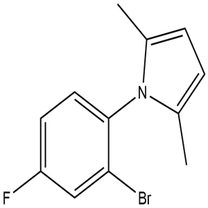 1-(2-Bromo-4-fluorophenyl)-2,5-dimethylpyrrole, CAS No. 883514-29-2, YSPC-004