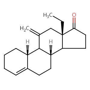 13-Ethyl-11-methylenegon-4-en-17-one, CAS No. 54024-21-4, YSCP-006
