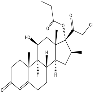 1,2-Dihydroclobetasol 17-propionate, Clobetasol propionate EP Impurity D, CAS No. 25120-99-4, YIMCP-038