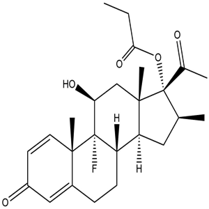 21-Deoxybetamethasone 17-propionate, Clobetasol propionate EP Impurity H, CAS No. 4351-48-8, YIMCP-041