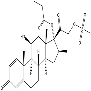 Betamethasone 17-Propionate 21-Mesylate, Clobetasol propionate EP Impurity I, CAS No. 15423-80-0, YIMCP-042