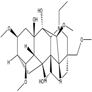 Delsoline, CAS No. 509-18-2, YCP0340