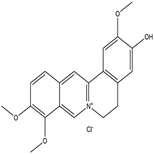 Jatrorrhizine chloride, CAS No. 6681-15-8 (960383-96-4), YCP0617
