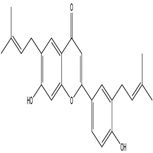 Prenyllicoflavone A, CAS No. 91433-17-9, YCP2508