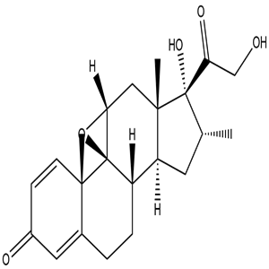 (9b,11b,16a)-9,11-Epoxy-17,21-dihydroxy-16-methyl-pregna-1,4-diene-3,20-dione, CAS No. 24916-90-3, YCP2680