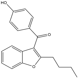 2-Butyl-3-(4-hydroxybenzoyl)benzofuran, CAS No. 52490-15-0, YCP2707