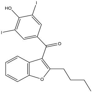 2-Butyl-3-(3,5-Diiodo-4-hydroxy benzoyl) benzofuran, CAS No. 1951-26-4, YCP2708