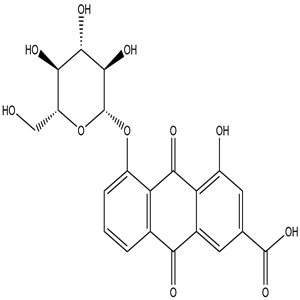 Rhein-8-O-β-D-glucopyranoside, CAS No. 34298-86-7, YCP2165