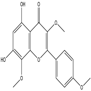5,7-Dihydroxy-3,8,4'-trimethoxyflavone, CAS No. 1570-09-8, YCP2062