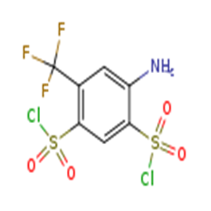 4-AMINO-6-TRIFLUOROMETHYL-1,3-BENZENEDISULFOCHLORIDE, CAS No. 1479-95-4, YCP2734