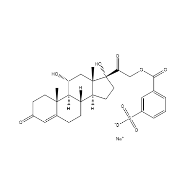 Hydrocortisone 21-(sodium 3-sulphonatobenzoate), CAS No. 33767-03-2