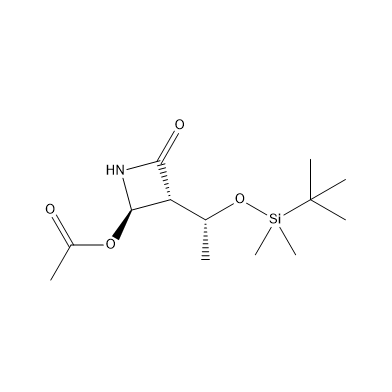 (3R,4R)-4-Acetoxy-3-[(R)-1-(tert-butyldimethylsilyloxy)ethyl]-2-azetidinone (4-AA), CAS No. 76855-69-1