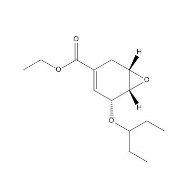 Ethyl (1S,5R,6S)-5-(pentan-3-yl-oxy)-7-oxa-bicyclo[4.1.0]hept-3-ene-3-carboxylate, CAS No. 204254-96-6